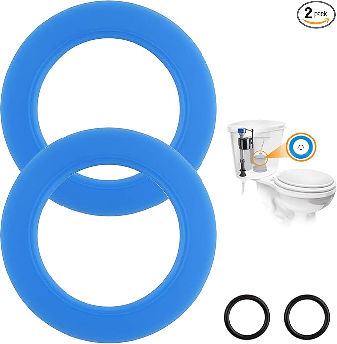 Toilet Flush Valve Seal Replacement Kit for American Standard 2 Pack Silicone Material 7301111-0070a Repair Toilet Fill Valve Seal Flapper Parts With O Rings for Champion Eljer Titan 4