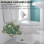 Toilet Bolt Caps, Turtle Ceramic Bolt Covers,Fun and Cute Bathroom Decor for Easy Installation Decorative Covers for Toilet (Green turtle 2pcs)
