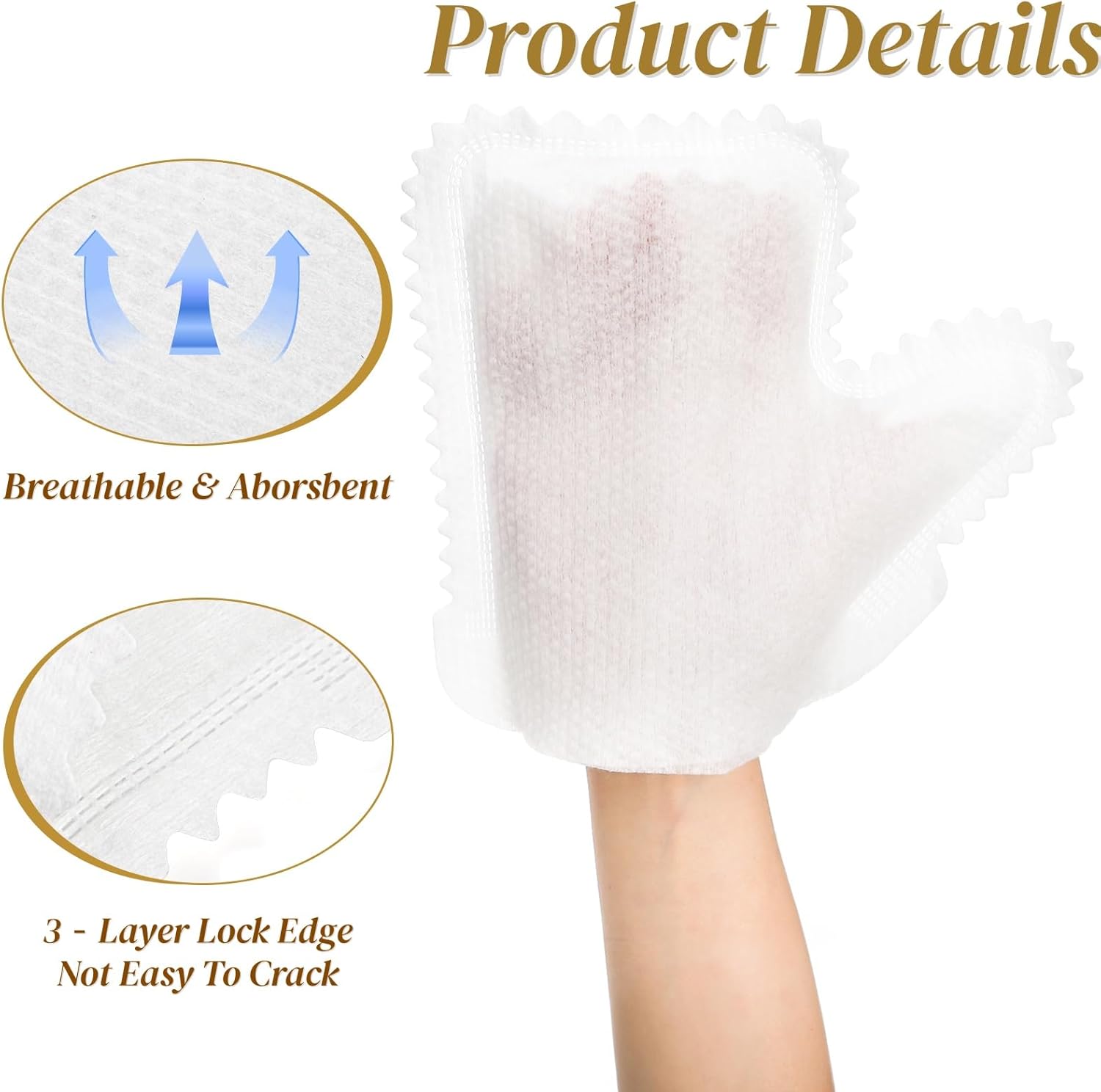 100 Pcs White Microfiber Dusting Gloves, Disposable Artisan Dust Cloth Remove Mitt, Dual-Sided Dust Wipes Feather Dusters for Indoor Plants Furniture, House Cleaning Pet Hair, Electronic Device