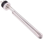 DERNORD 240V 3500W Tri-clamp Foldback Heating Element Stainless Steel Immersion Water Heater with 3-Wire Electrical Locking Plug (1.5 Inch Tri clamp)