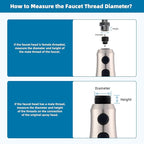 Hibbent Pull Down Kitchen Faucet Head Replacement, 3-Function NSF/ANSI/CAN 61 & CUPC Certified Sink Spray Nozzle, 15 Adapters, Compatible with Moen, Delta, Kohler Faucets, Brushed Nickel