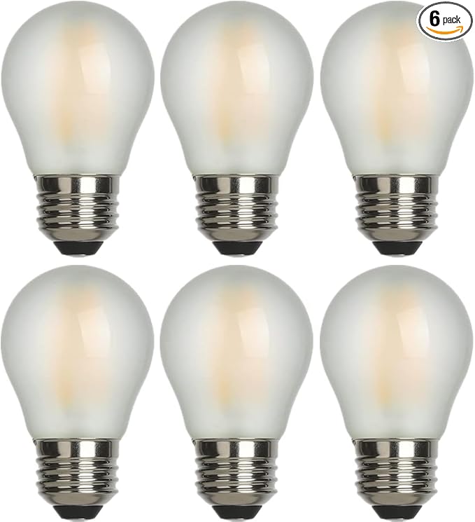 AMDTU Vintage Edison LED Bulb 60W E26 Standard Base 4000K bright White Dimmable G45 Globe 60 watt Round Neutral White Glow Lightbulb Provides a Bright Ambiance Ideal for Room
