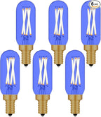 Blue Colored Light Bulbs, 4W 40W Equivalent Dimmable E12 LED Bulbs, 6 Pack