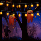 C9 Ceramic Halloween Replacement Bulbs, 25 Pack Orange Light Bulbs for E17 Candelabra Base Outdoor/Indoor String Lights, 7 Watt