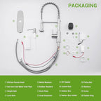 APPASO Touchless Kitchen Faucet with Soap Dispenser, Motion Sensor Activated Hands-Free Automatic Faucet with Pull Down Sprayer, Smart Faucets for Kitchen Sink Brushed Nickel (Battery-Powered)