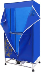 Portable Clothes Dryer, 1200-1500W Electric Dryer Machine with Remote Control & 2-Layer Stainless Steel Tub, Fast-Drying for Apartments, Dorm, RV, Travel