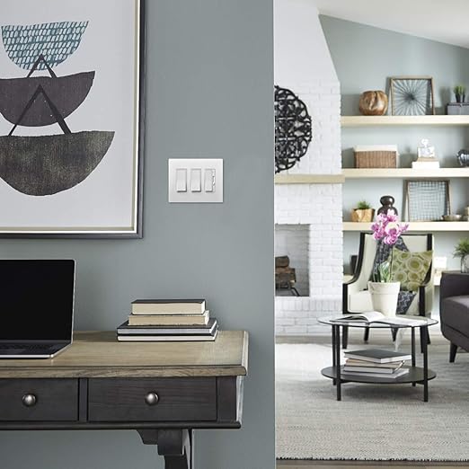 Legrand radiant TM874WCC6 15 Amp Rocker Wall Switch, 4-Way Decorator Light Switches, White (1 Count)