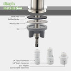 Drinking Water Faucet,RO Faucet Fits Most Reverse Osmosis and Water Filtration System for Kitchen SUS304 Stainless Bar Sink Faucet Brushed Nickel Non-Air Gap