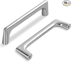 10 Pack 3.75 Inch(96mm) Hole Center Modern Brushed Satin Nickel Cabinet Pull Handle Timeless Vanity Drawer Pull Handle Classic Cabinet Hardware for Kitchen Bathroom, Screws Included, Nickel-B(3.75x10)