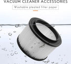 17810 Filter Compatible with Craftsman 4 Gallon Vacuum Filter,9-17810 Wet Dry Vacuum Filter Compatible with Craftsman 4 Gallon Replacement Filter (2 pack)