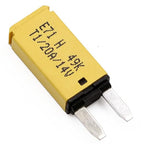 20A 12V Low Profile Automotive Mini Fuse Circuit Breaker ATM Auto Reset E71 - UL Certified Blade Self Resetting Breakers Fuses 20 Amp 12 Volt DC for Car RV Truck Boat Solar - Pack of 3