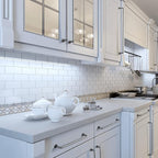 Goo-Ki 12.6" c-c Weathered Nickel Cabinet Handle Drawer Pulls, 6 Pack Antique Iron Bar Pull Kitchen Hardware for Appliance Closet Dresser Wardrobe Cupboard Furniture