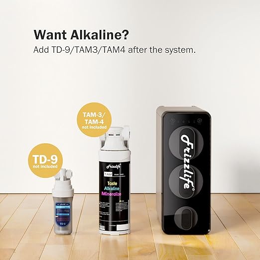 Frizzlife 1200GPD Reverse Osmosis Water Filter, NSF/ANSI 42&58&372 Standards, 11-Stage Tankless RO Water Filtration System, Under Sink, 3:1 Pure to Drain, Smart Faucet, Reduce PFAS, BPA Free, PD1200