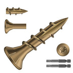 #8 x 3/4" Deck Screws (1659Pcs) 6lb. Carbon Steel, Yellow, Flat Head, Rust Resistant epoxy Coated, with T25 Star Bit