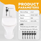 Lasnten 16 Pieces Toilet Fill Valve Toilet Tank Replacement Kit Valve Replacement Kit for Tank and Bowl Water Control