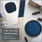 AMY HOWARD AT HOME Chalk-Based One Step Paint for Furniture, Cabinetry, Decor, Finish, and More | No Stripping, Sanding, or Priming | Dark Base | 32 Ounce | Lady Singing Blues