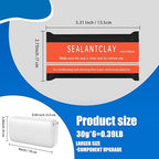 6 Pack White Seal Putty Quick Mending Waterproof White Sealant Putty - Ideal Sealing Clay for Air Conditioning Gaps, Drain Pipes & Duct Repair，Duct Seal Repair