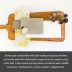 Country Chic All-in-One Chalk Paint for Furniture, Cabinets, Home Decor, Eco-Friendly, Matte Finish, Built-In Primer & Top Coat for Wood, Metal - Soiree (Beige Taupe) - Quart 32 oz (950 ml)