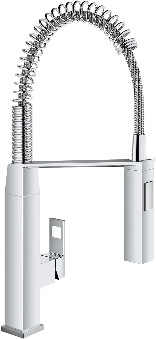Grohe Eurocube Single-Handle Pull-Down Semi-Pro Kitchen Faucet, StarLight Chrome
