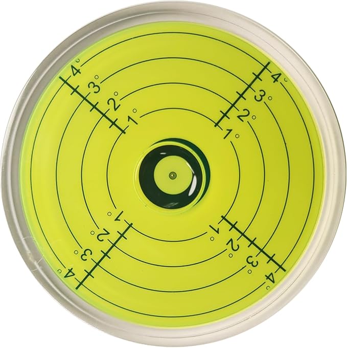 Bullseye Round Circular Magnetic Bubble Level Indicator For Rv Large Spirit Camper Bulls Eye Precision Machinist Magnet Post Tool Leveling Table Trailer 3.15 Inch 80 Mm