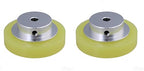 CNBTR 50x6mm Aluminum Silicone Industrial Encoder Wheel Meter Measuring Wheel for Rotary Encoder (Pack of 2)