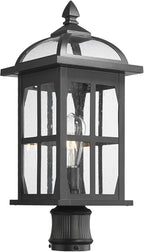 Darkaway Large Outdoor Post Lights Lamp Posts Outdoor Lighting, 21.7inch Waterproof Aluminum Post Lights Exterior Light Fixtures with Glass,Overside Fence Pole Lights for Porch Yard Patio Garage