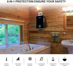 CAMPLUX Instant Hot Water Heater, 3.18 GPM Natural Gas, Whole House Gas Water Heater, Indoor, Black