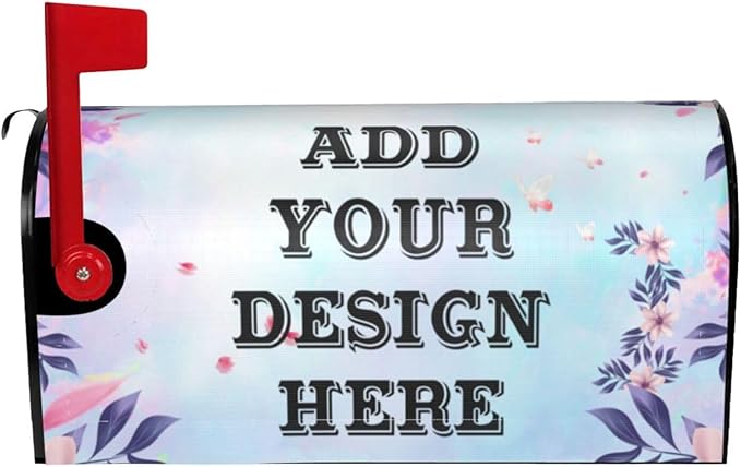 Personalized Mailbox Covers Custom Picture/Photo/Text Magnetic Standard Size Mailbox Wraps Post Letter Box Cover for Garden Yard Outdoor Decorations-18