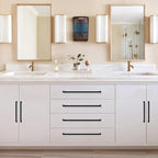 10 Pack 10 Inch(254mm) Hole Center Matte Black Modern Drawer Pulls Timeless Cabinet Pull Handle Vanity Pull Handle Classic Kitchen Cabinet Hardware, Screws Included, M-Black(10x10)