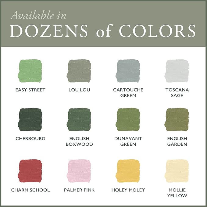 AMY HOWARD AT HOME Chalk-Based One Step Paint for Furniture, Cabinetry, Decor, Finish, and More | No Stripping, Sanding, or Priming | Medium Base | 32 Ounce | Holey Moley