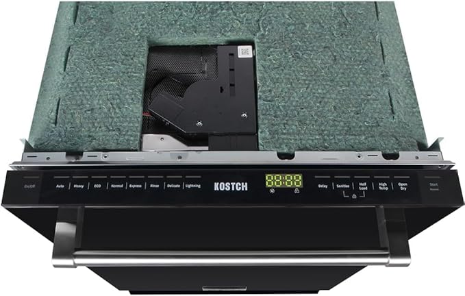 30 inch Freestanding Natural Gas Range or Liquid Propane Gas Range with 5 Burners, Large Capacity 24 inch Top Control Built-In Dishwasher with Third Rack, in Stainless Steel (Black)