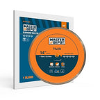 14" Continuous Rim Diamond Blade, Cutting Blade for Ceramic and Granite Tiles, Wet Cutting Blade with 7/8" Arbor Hole