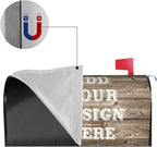 Personalized Mailbox Covers Custom Picture/Photo/Text Magnetic Standard Size Mailbox Wraps Post Letter Box Cover for Garden Yard Outdoor Decorations-6