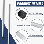 Tandefio 1 Pcs Anode Rod for Hot Water Heater Aluminum Zinc Compatible with Rheemm A. O. Smith, Replacement NPT Hot Water Tank Anode Rod, Corrosion Protect, Rotten Egg Smell(3/4 Npt X 29 Inches)