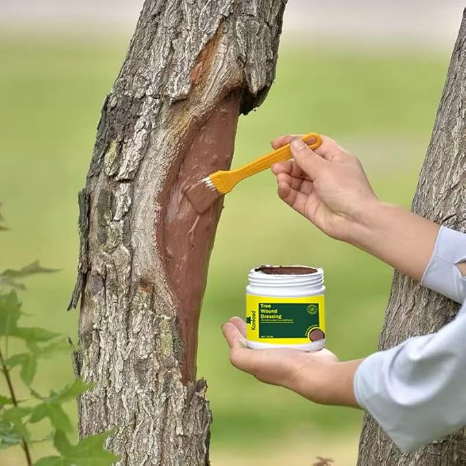Tree Wound Sealer-500g Tree Wound Dressing for Damaged Trees Bark Repair Pruning Seal/Bonsai Cutting Paste Tree Trunk Paint Protection Grafting Wax for Effective Tree Wound Repair-Brown