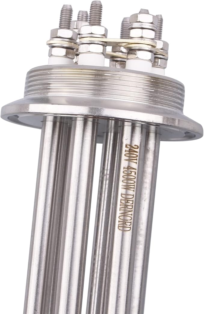 DERNORD 2 Inch Tri-Clamp 240V Water Heating Element Immersion U Type Electrical Brewing Boiler Heater (240V 4500W)