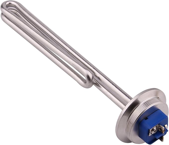 DERNORD 2 Inch (OD64) Tri-clamp 120V 1650W Foldback Heating Element Electric Water Heater with Low Watt Density