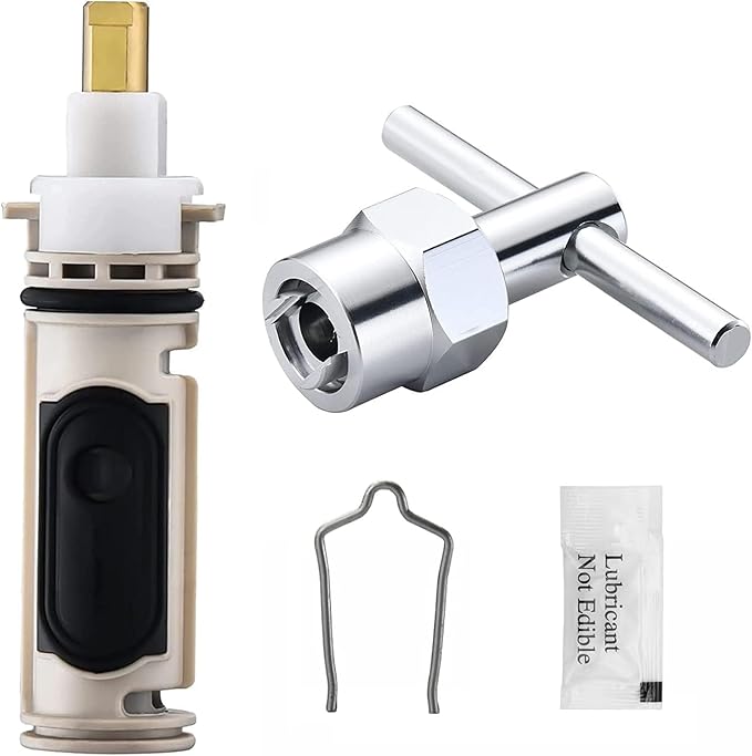 1222 Replacement Cartridge for Moen Shower Valve with 104421 Removal Tool Compatible with Moen 1222 1222b One Handle Posi Temp Shower Faucet Cartridge