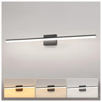 L LOHAS LED 48-Inch Bathroom Vanity Light Bar Over Mirror, Matt Black Modern Bathroom Light Fixtures, 3CCT Adjustable LED Vanity Lights for Living Room Wall