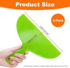 Putty Scraper 10" 3-Pack, Flexible Plastic Knife for Taping Drywall & Wall Repair, Value Pack Spreader for Spackling & Compound, Reusable & Easy Clean, Green