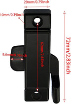 DZS ELEC 2PCS Replacement Broken Sash Locks Folding Door Accessories Lift and Suspend Window Locks Mounting Hole Pitch 2.44 in. for Vertical Horizontal Sliding Windows