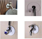 2 Pack Wall Split Flange ABS Round Escutcheon Plate for 3.0"/ 76mm Diameter Pipe Faucet Decoration Accessories (White)