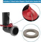 Toilet Flapper Replacement with Toilet Flush Valve Seal Gasket Compatible with Kohler Parts 84995 and 1000490 Flapper Replacement and Kohler GP83996 Gasket, 2.5 Inch