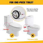 KERDE 3-Inch Water Tank Accessories Touchless Toilet Flush Kit, Automatic Toilet Flusher, Dual Flush Valve Replacement Kit, Battery Powered, One-Piece Toilet Repair,height6.7in-7.9in (3L-17CM)
