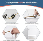 iFealClear Universal Metal Toilet Handle Replacement, Front Mount Toilet Flush Trip Lever Compatible with American Standard/Mansfield/TOTO/Kohler Toilets, Stainless Steel Flapper Chain, Brushed Nickel