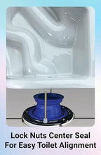 One N Done Toilet Flange Repair Kit - Toilet Kit For Low or Broken Toilet Flange. Toilet Wax Ring Replacement Kit W/Toilet Flange Extender Kit. No Wax Ring For Toilet Bowl Or Toilet Seal Required 2X