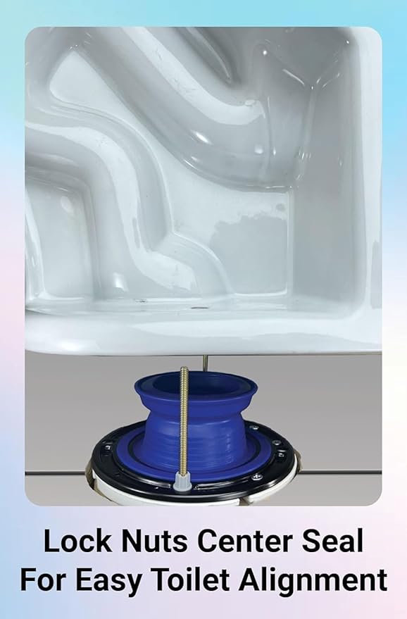 One N Done Toilet Flange Repair Kit - Toilet Kit For Low or Broken Toilet Flange. Toilet Wax Ring Replacement Kit W/Toilet Flange Extender Kit. No Wax Ring For Toilet Bowl Or Toilet Seal Required. 5X