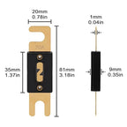 70A ANL Fuse 70 Amp Inline Blade Fuses 32V for Car Audio Inverter Automotive Stereo (Pack of 3 pcs)