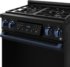 Gordon Ramsay by THOR Kitchen 30 Inch Professional Liquid Propane Range with Tilt Panel Touch Control in Black/Navy Blue
