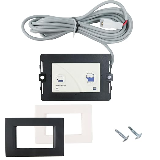 36387 Dual Button Wall Switch Toilet Control Panel Fit for Thetford Tecma Toilet Silence Plus April 2006 to Present